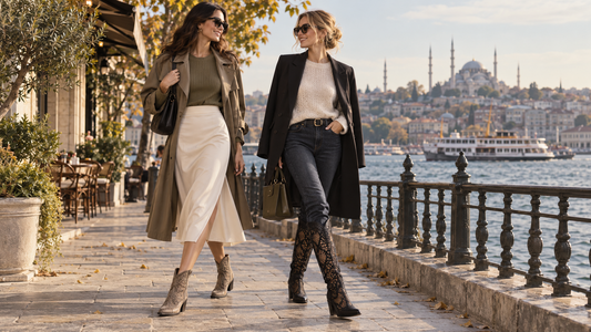 Dantel western botlarla yazdan sonbahara geçiş kombinleri
