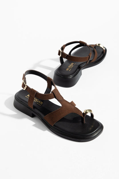 Kadın Golden Touch T-Strap Parmak Arası Sandalet
