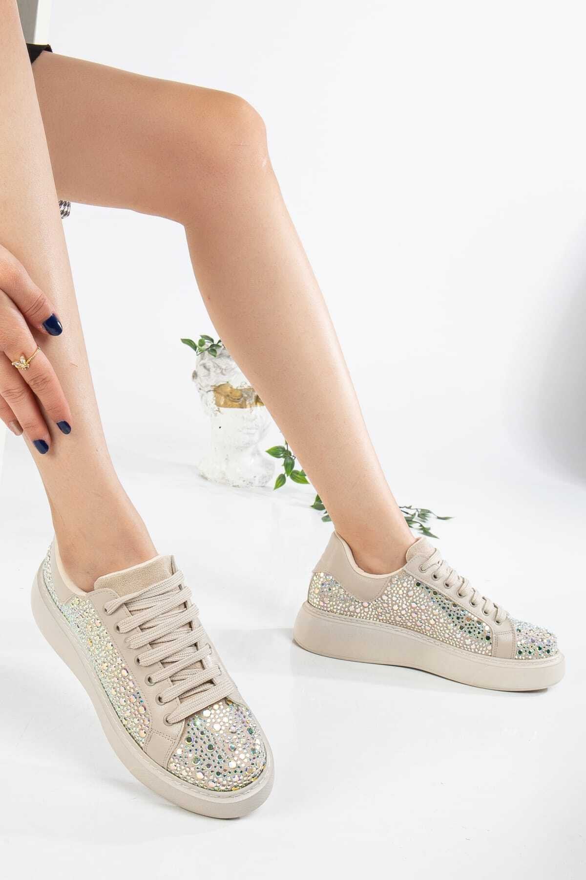 Kristal Taşlı Sneaker Günlük Ayakkabı