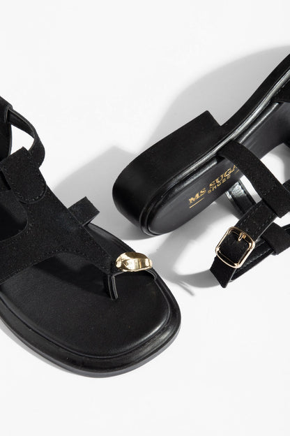 Kadın Golden Touch T-Strap Parmak Arası Sandalet
