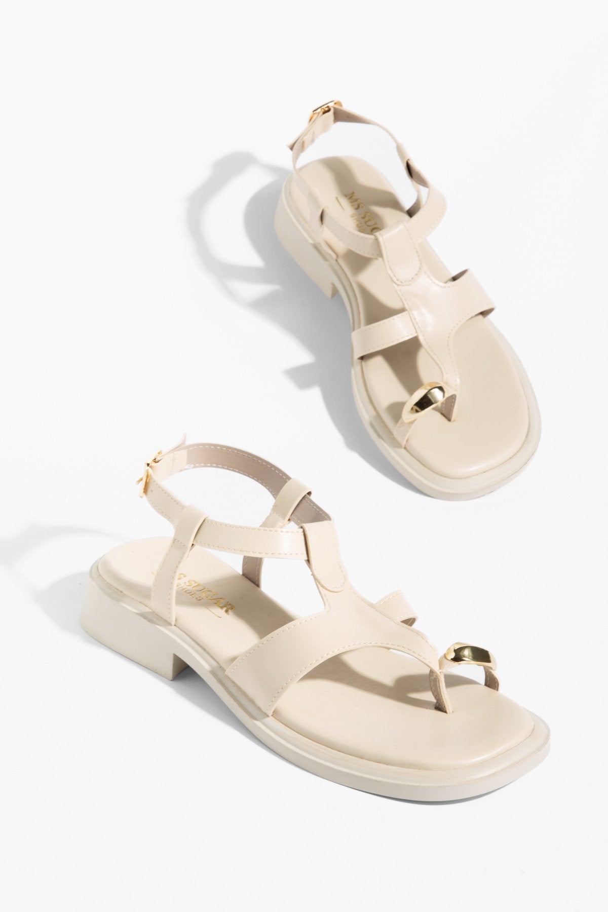 Kadın Golden Touch T-Strap Parmak Arası Sandalet