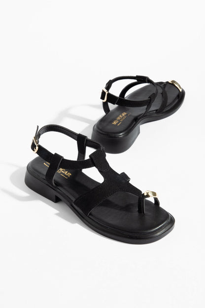 Kadın Golden Touch T-Strap Parmak Arası Sandalet