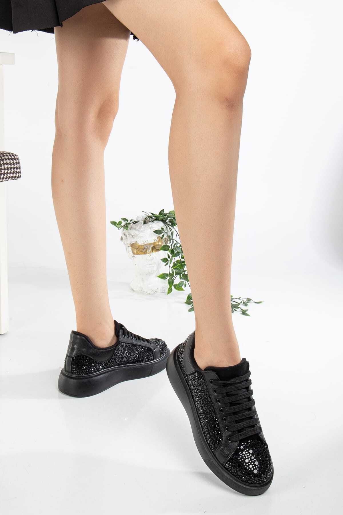 Kristal Taşlı Sneaker Günlük Ayakkabı