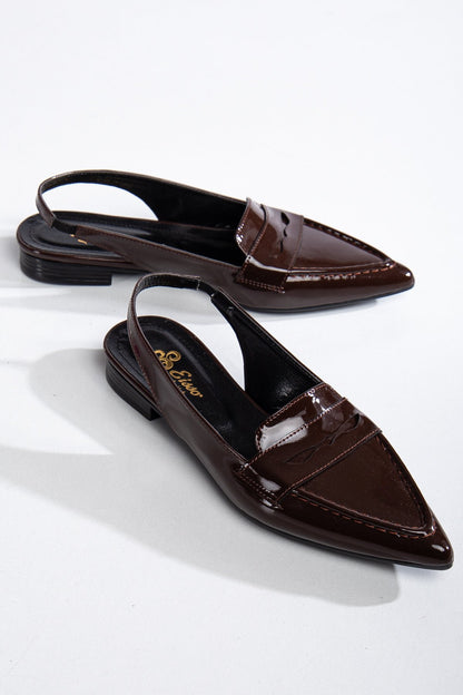 Kadın Arkası Açık Loafer Babet