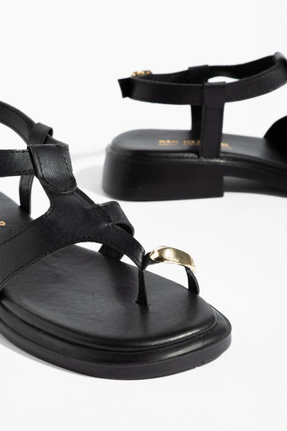 Kadın Golden Touch T-Strap Parmak Arası Sandalet