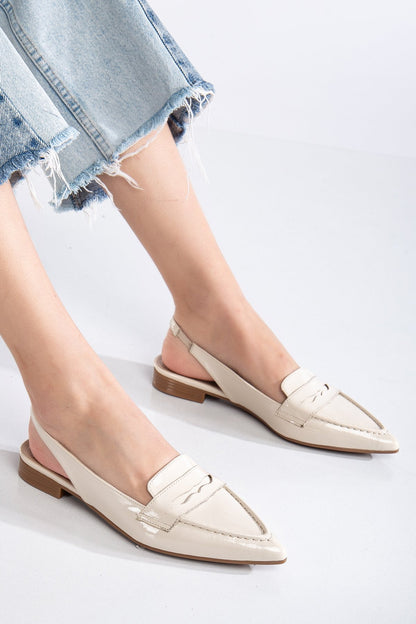 Kadın Arkası Açık Loafer Babet