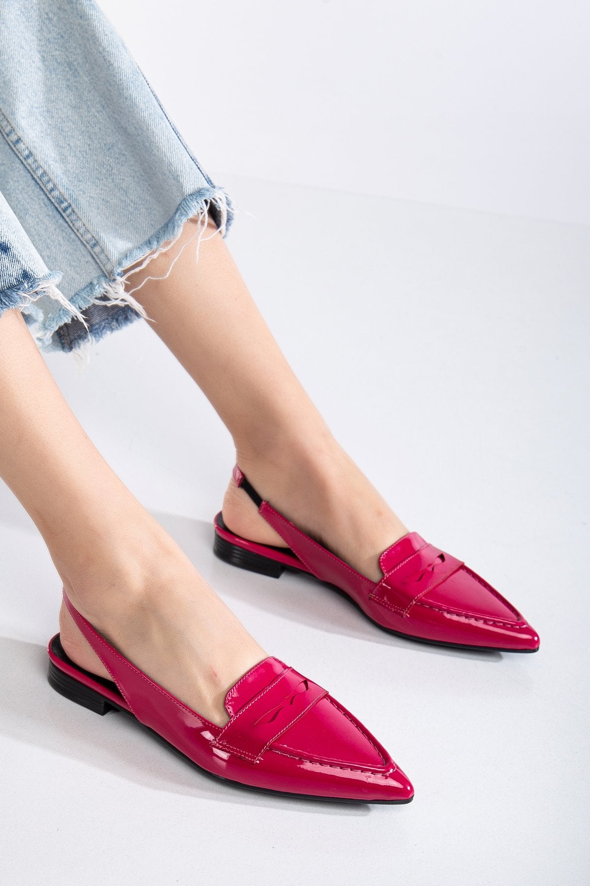 Kadın Arkası Açık Loafer Babet