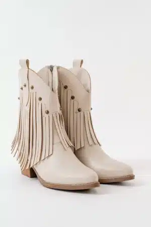 Savannah Fringe - Camel Suni Deri Püsküllü Kadın Bot - Görsel 14