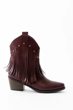 Savannah Fringe - Camel Suni Deri Püsküllü Kadın Bot - Görsel 9