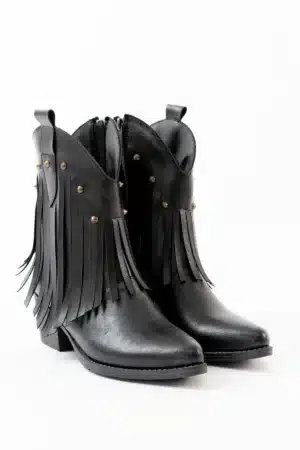 Savannah Fringe - Camel Suni Deri Püsküllü Kadın Bot - Görsel 3
