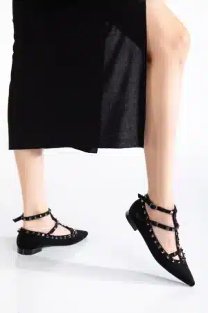 Valeria Studs Zımbalı Düz Sivri Burun Ayakkabı - Görsel 41